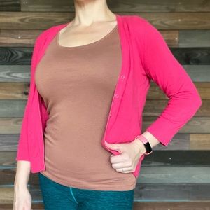 Pink Gap cardigan